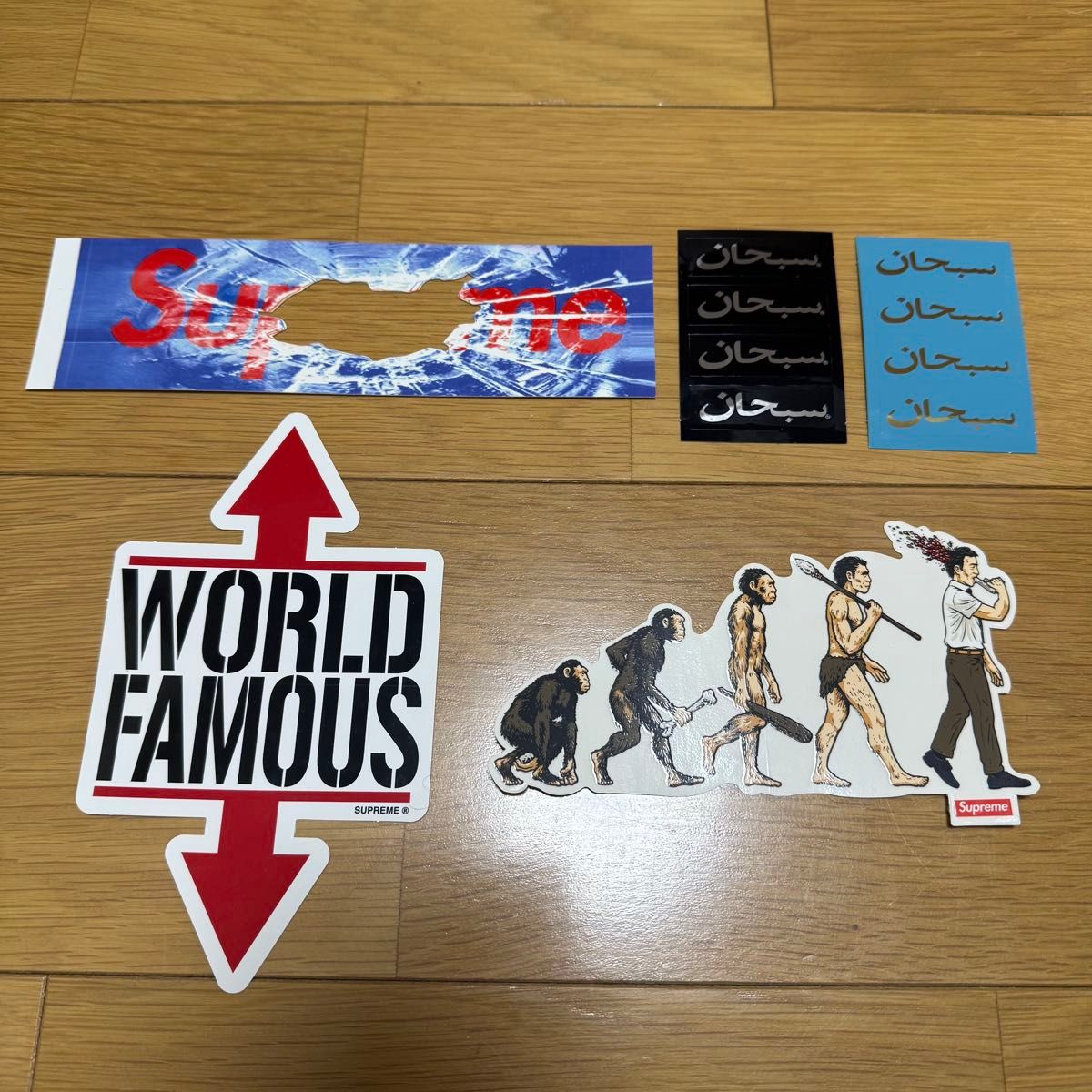 Supreme ステッカー/ Arabic Box Logo Sticker Flash Revolution Tee T