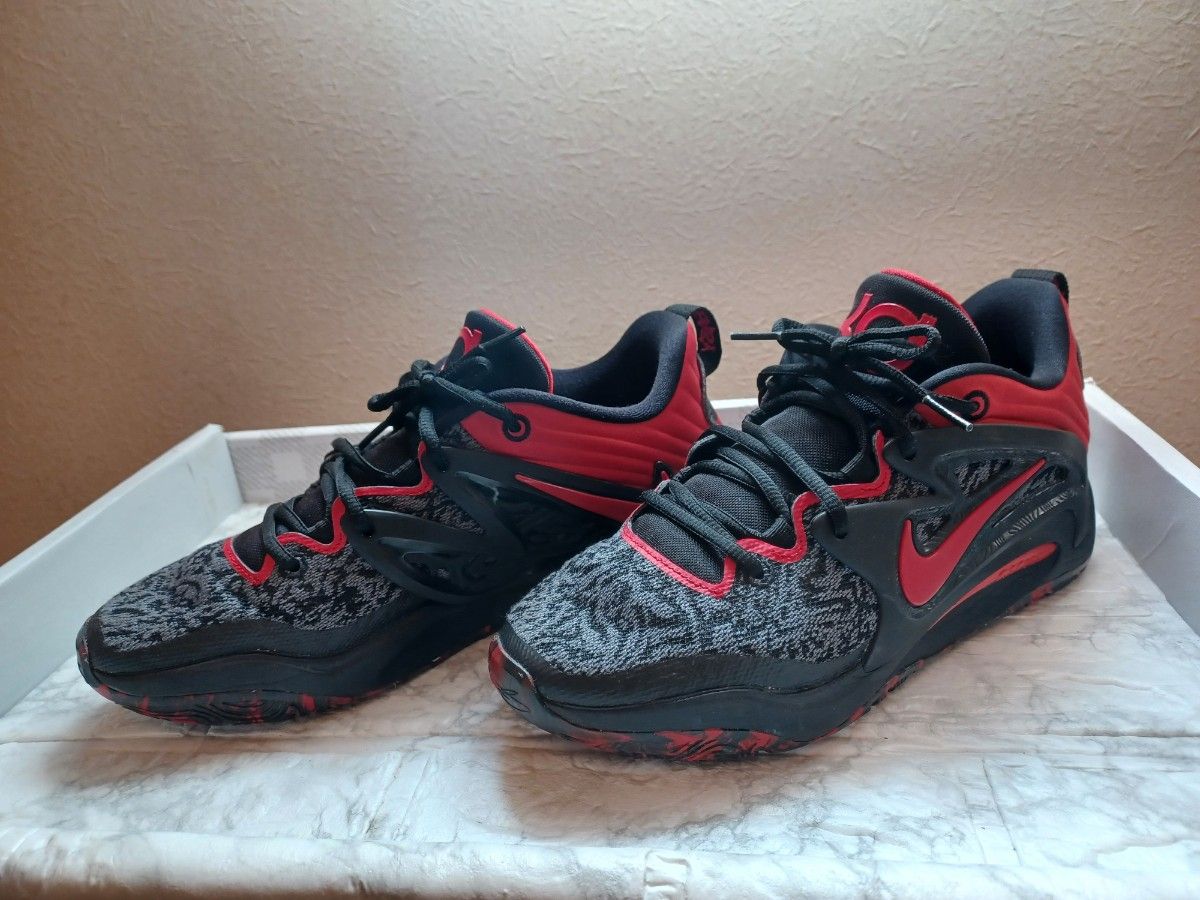 NIKE KD15 バスケットボールシューズ 27 5cm レッド ブラック｜Yahoo