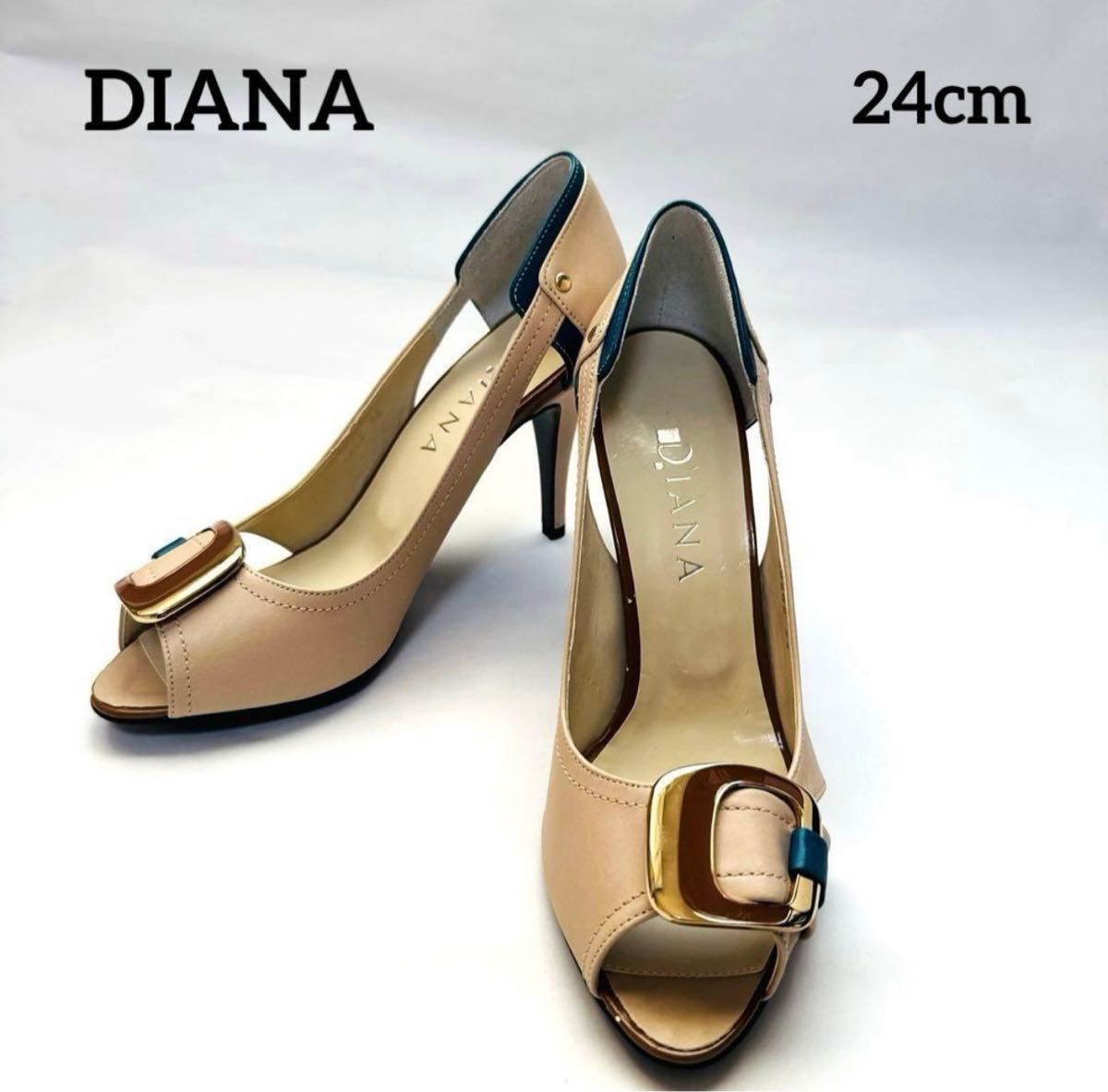 未使用 DIANA ベージュ オープントゥ ハイヒール｜Yahoo!フリマ（旧
