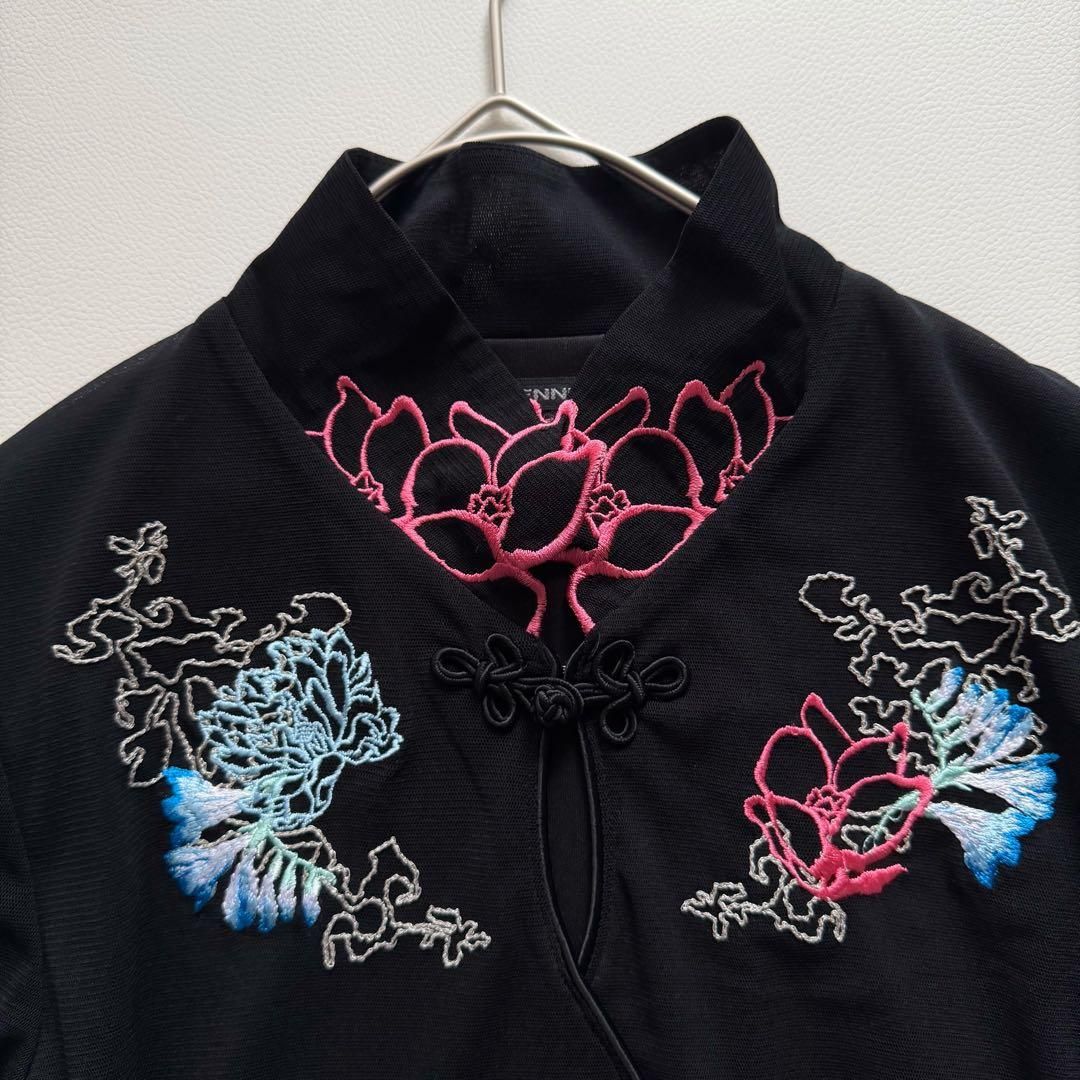 タグ付 VIVIENNE TAM ヴィヴィアンタム パワーネット 刺繍 チャイナ