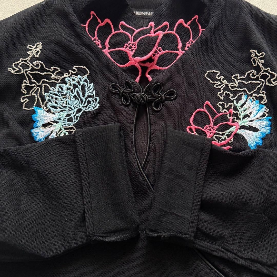 タグ付 VIVIENNE TAM ヴィヴィアンタム パワーネット 刺繍 チャイナ
