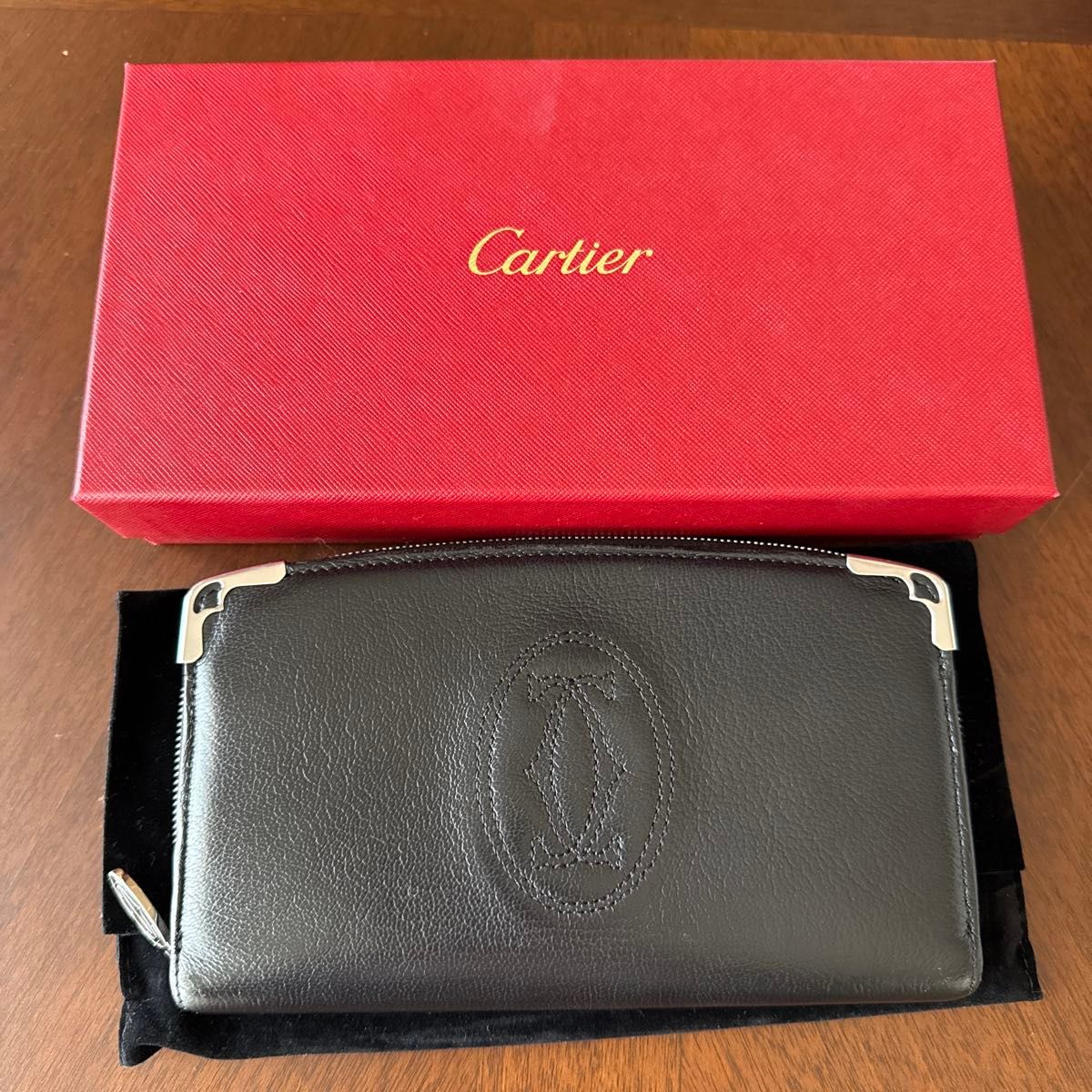 Cartier カルティエ マストライン 二つ折り長財布 ブラック｜Yahoo
