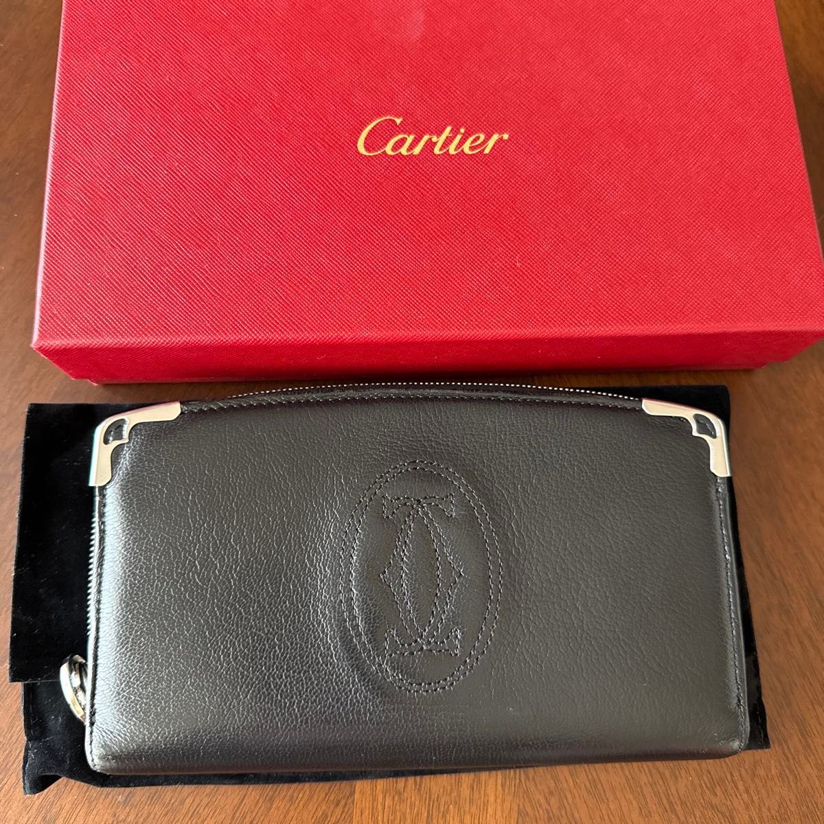 Cartier カルティエ マストライン 二つ折り長財布 ブラック｜Yahoo