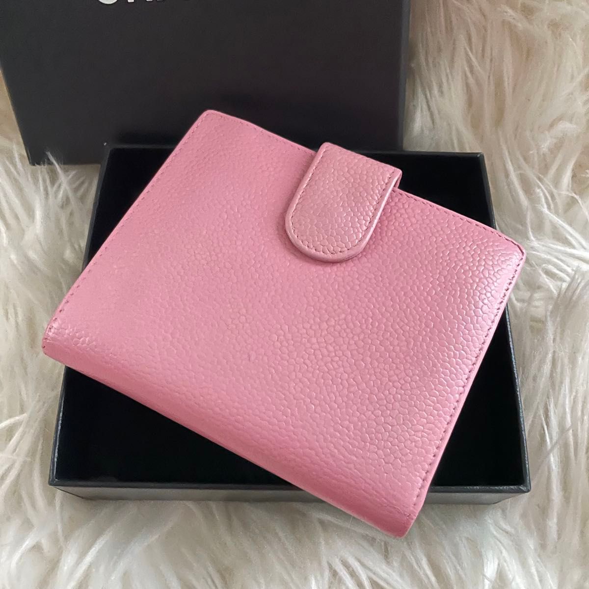 シャネル CHANEL ミニ 財布 ピンク キャビアスキン｜Yahoo!フリマ（旧