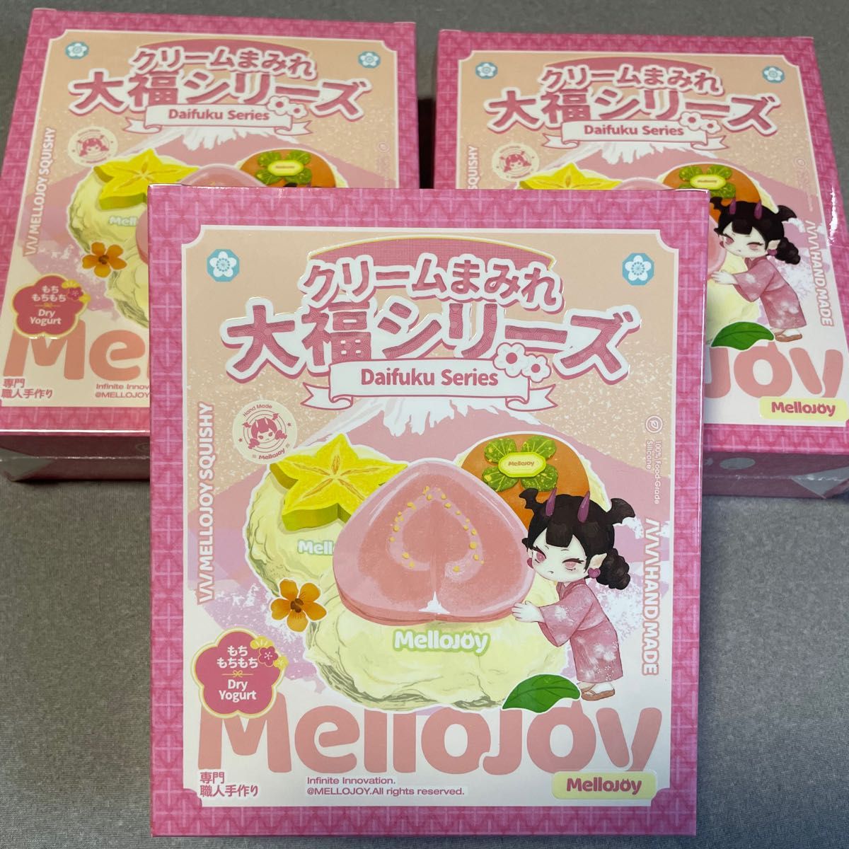 メロジョイ クリームまみれ大福シリーズ スクイーズ シュリンク付 もち