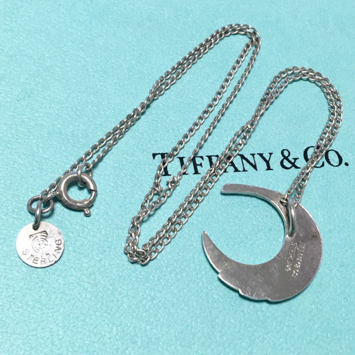 く TIFFANY&Co ヴィンテージ ティファニー ネックレス 三日月 月