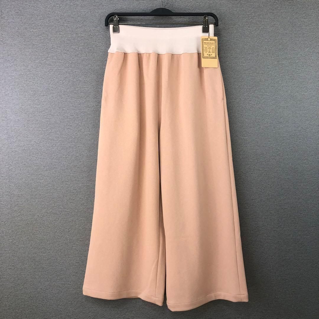 未使用品 BEARDSLEY ムーンライクウエストリブパンツ 1 ピンク｜Yahoo
