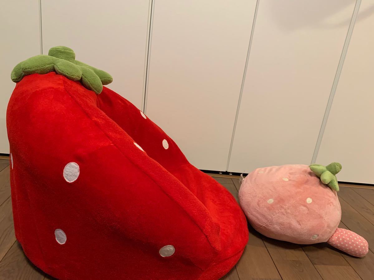 マザーガーデン いちごソファ（座椅子）＋クッション｜Yahoo!フリマ