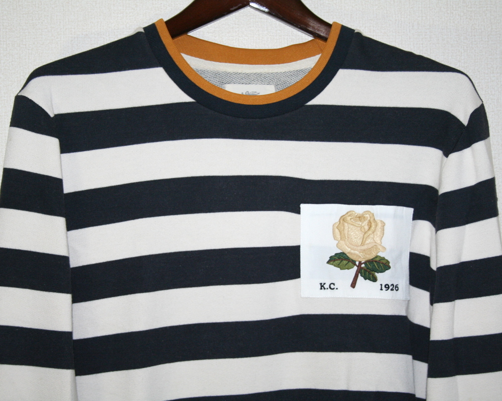 日本未販売 デビッドベッカム x KENT&CURWEN ボーダー スウェット