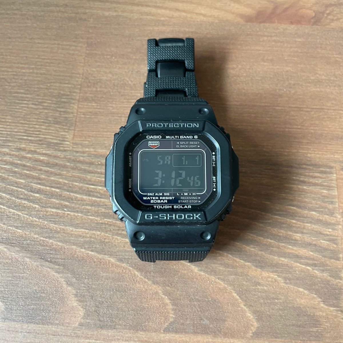 CASIO G-SHOCK 3159＊JA メタルバンド 黒 ソーラー 電波時計 CASIO G