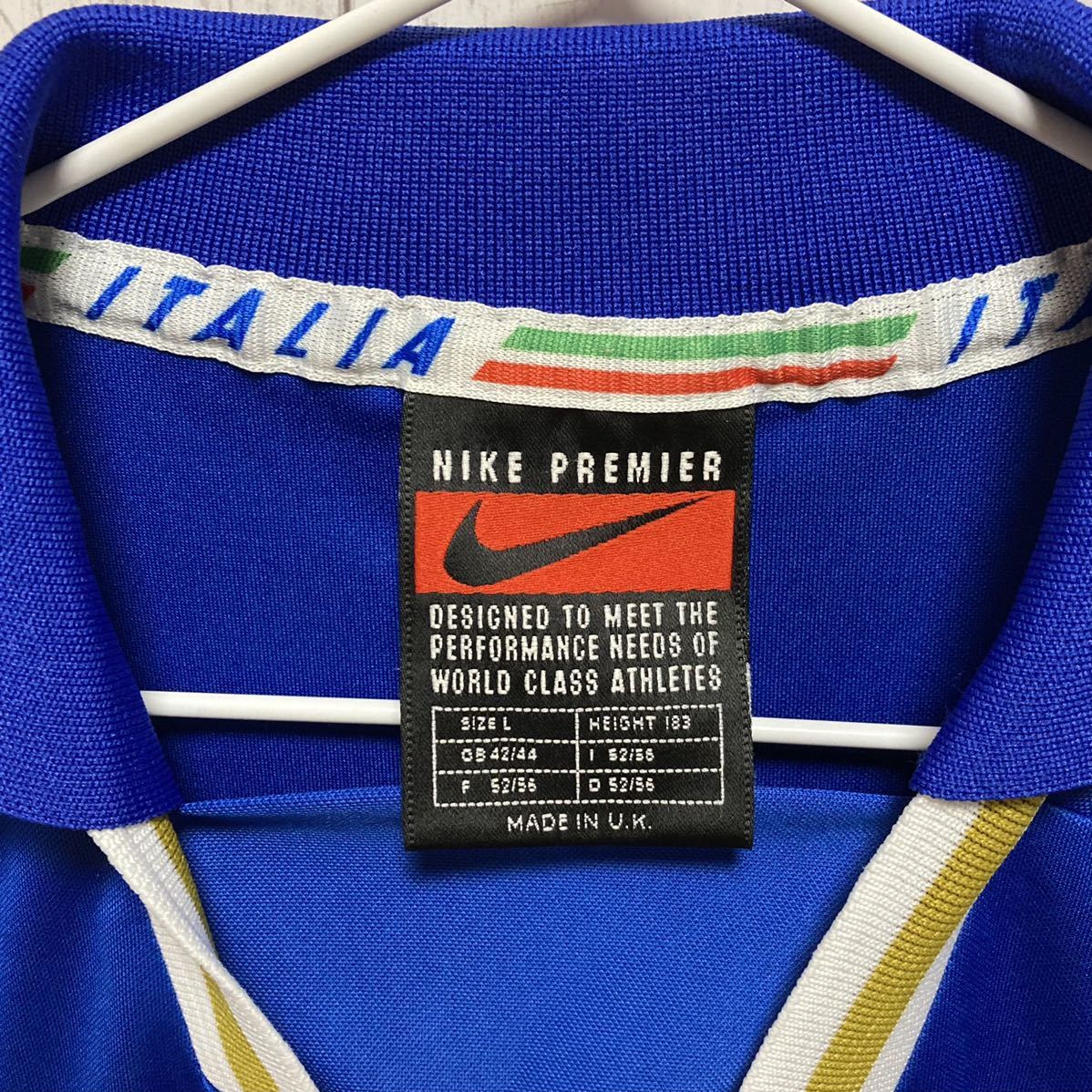 NIKE】 ナイキ サッカー イタリア代表 ユニフォーム Lサイズ 96年 EURO