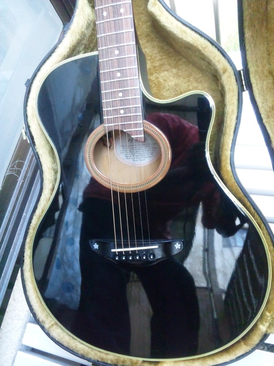 超美品 長渕剛 YAMAHA APX-6S ハードケース付き 超レアストラップ付
