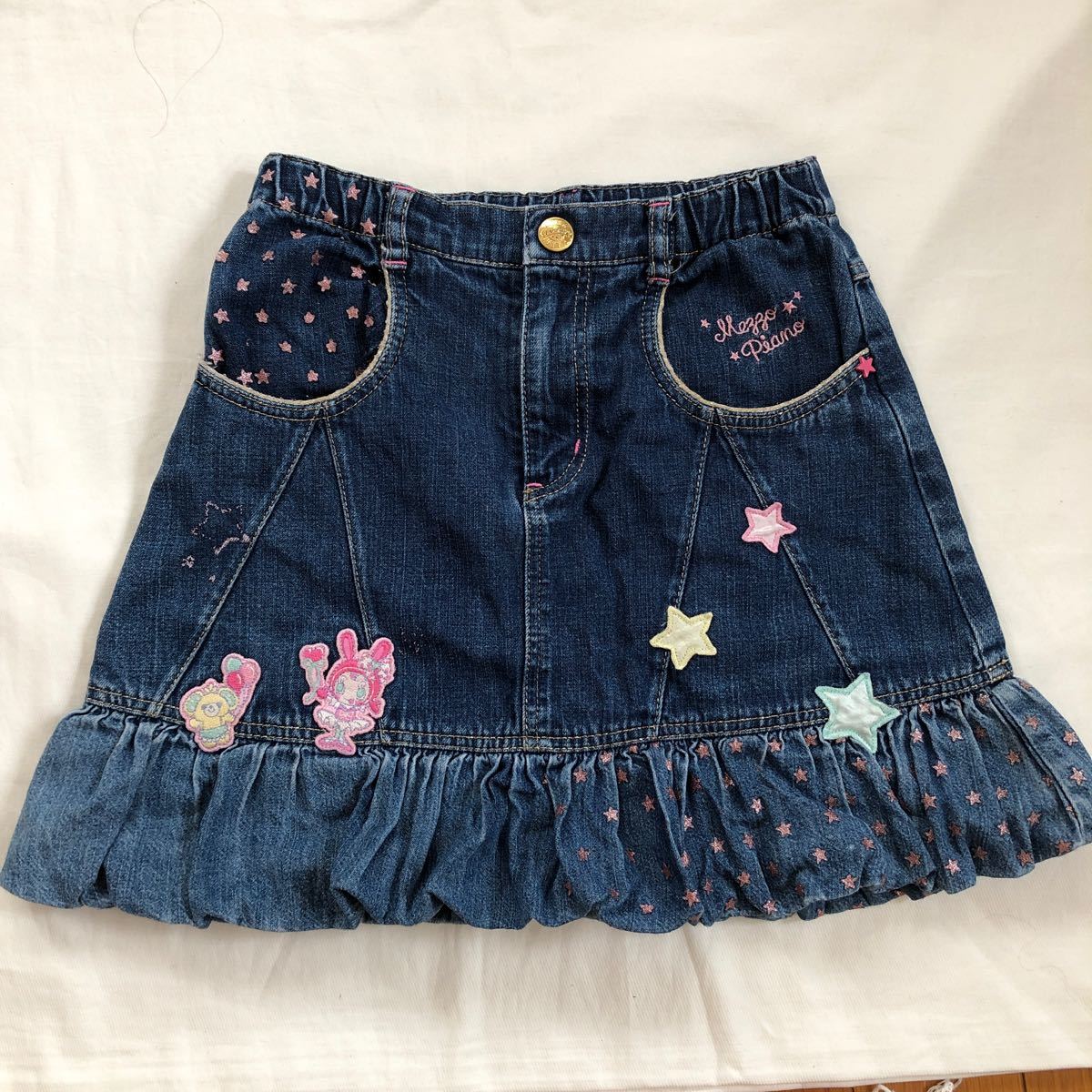 子供服 mezzo piano メゾピアノ 130cm デニムスカート｜Yahoo!フリマ