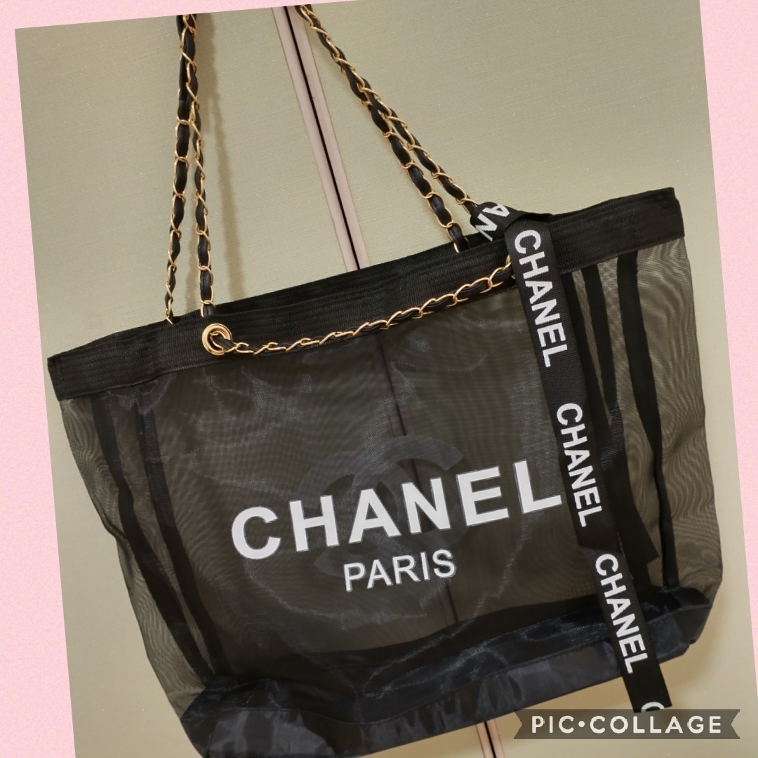 シャネル CHANELノベルティメッシュトートバッグ 新品｜Yahoo!フリマ