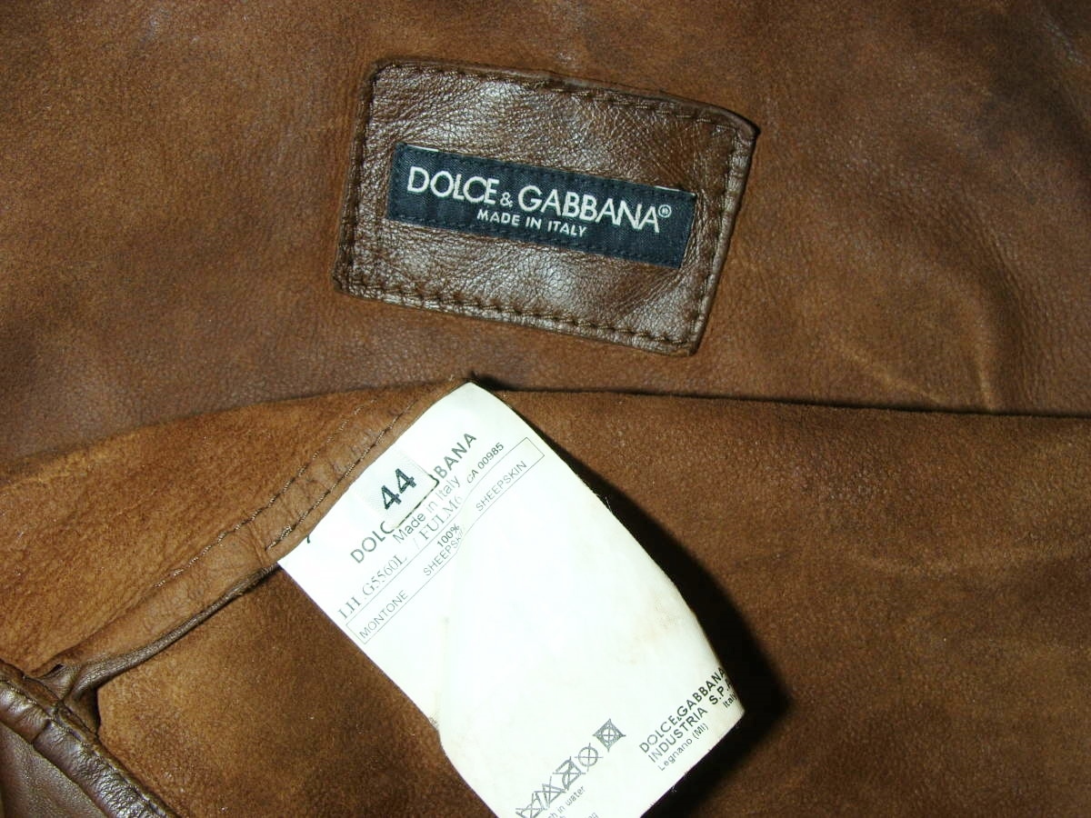 Dolce&Gabbana ドルチェ アンド ガッバーナ シープ スキン 羊 皮 革