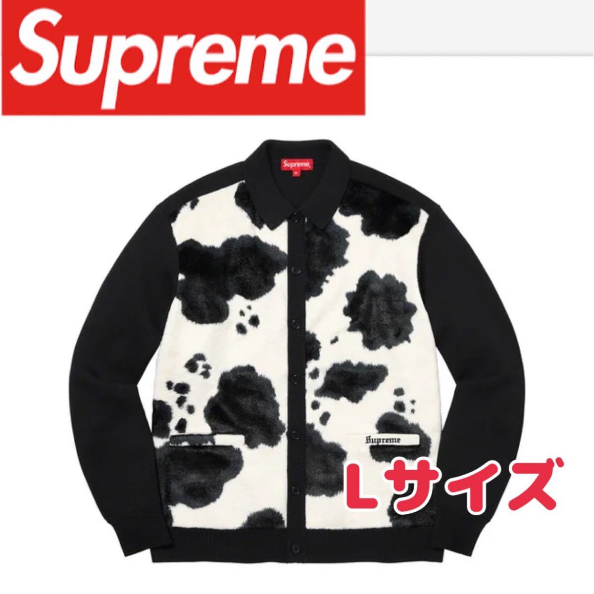 supreme Cow Print Cardigan Black SIZE L｜Yahoo!フリマ（旧PayPay