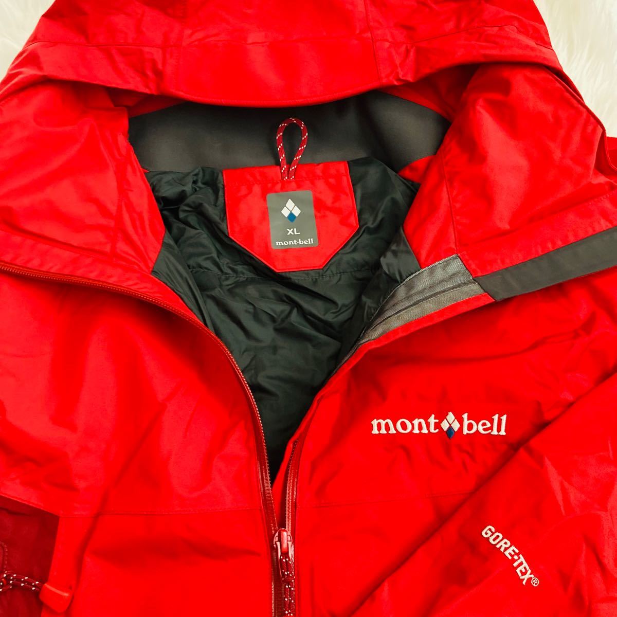 モンベル mont-bell ドロワットパーカ レッド ゴアテックス XL GORE