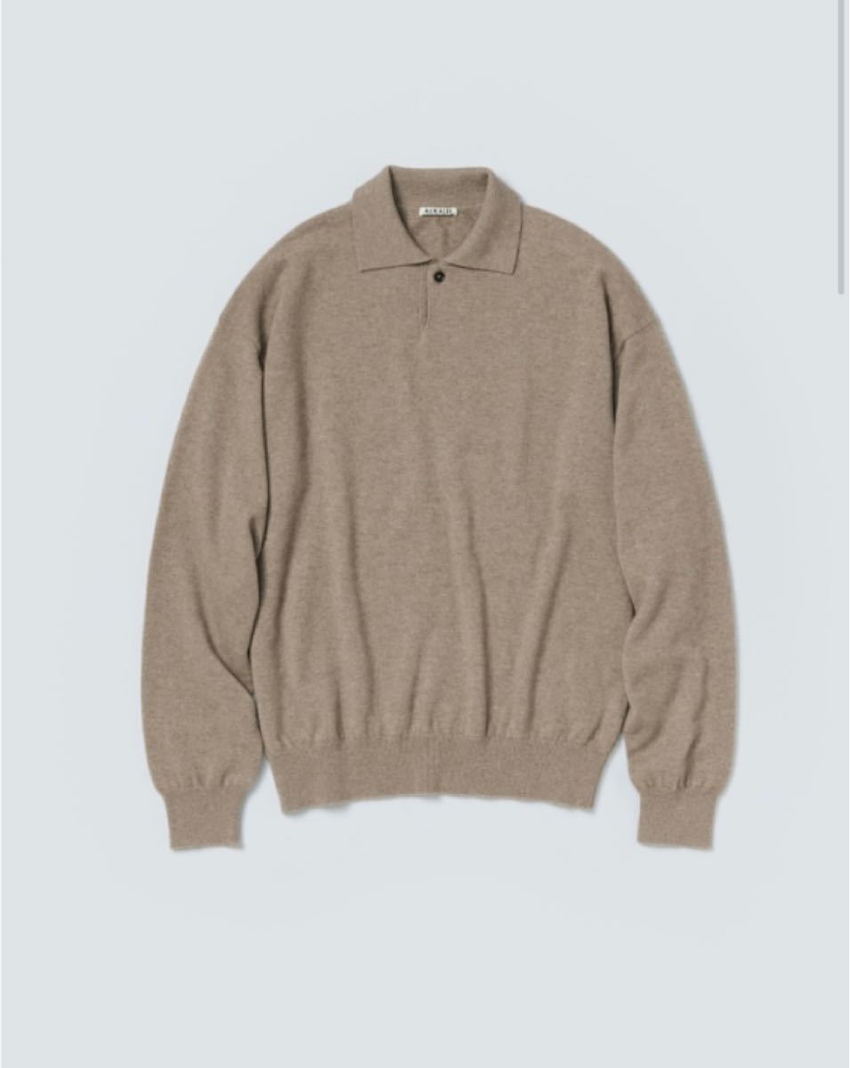 AURALEE 21AW ベビーカシミヤ ニット ポロ ブラウン オーラリー｜Yahoo