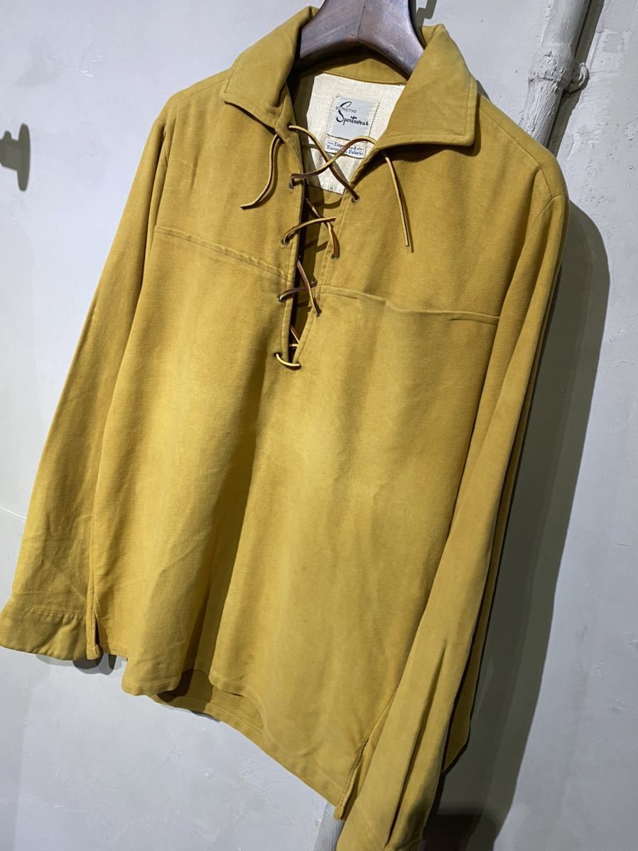 Yahoo!オークション - 60s sportswear プルオーバー シャツ フェイクス