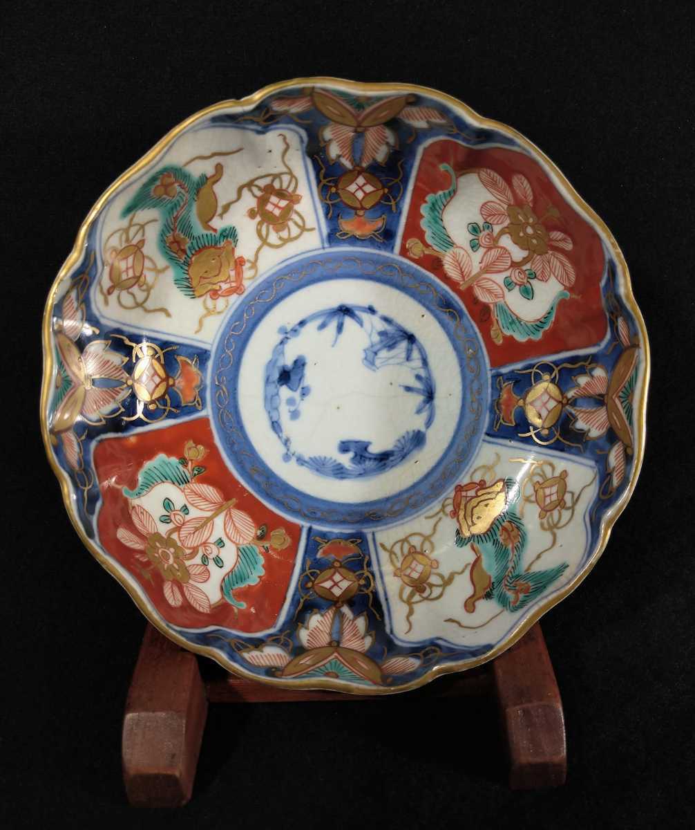 古伊万里 錦手 赤絵 六角向付 四客 小鉢 冨貴長春 器を楽しむ