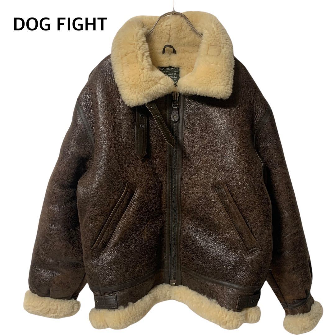 Yahoo!オークション - 美品 DOG FIGHT ドッグファイト B-3 ムートン フ
