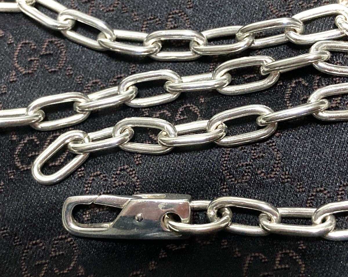 正規品 GUCCI/グッチ 極太チェーンリンクネックレス ヴィンテージ