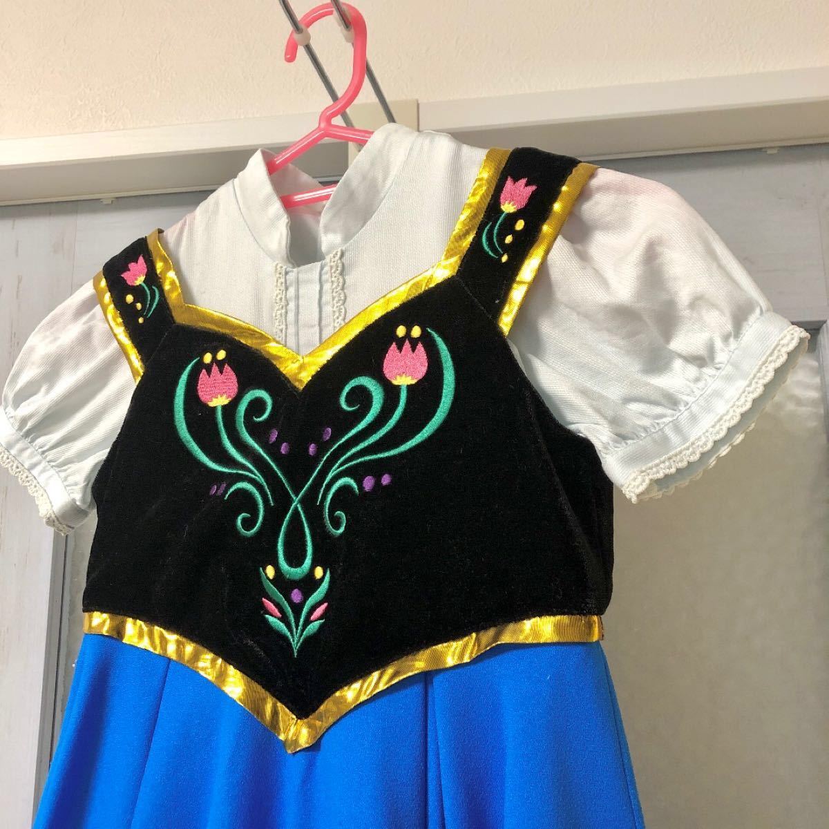 アナ雪 ドレス 120 ビビディバビディブティック アナ コスプレ