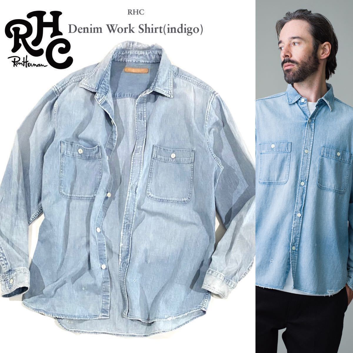 Yahoo!オークション - 【Ron Herman】DENIM WORK SHIRT INDIGO RHC ロ