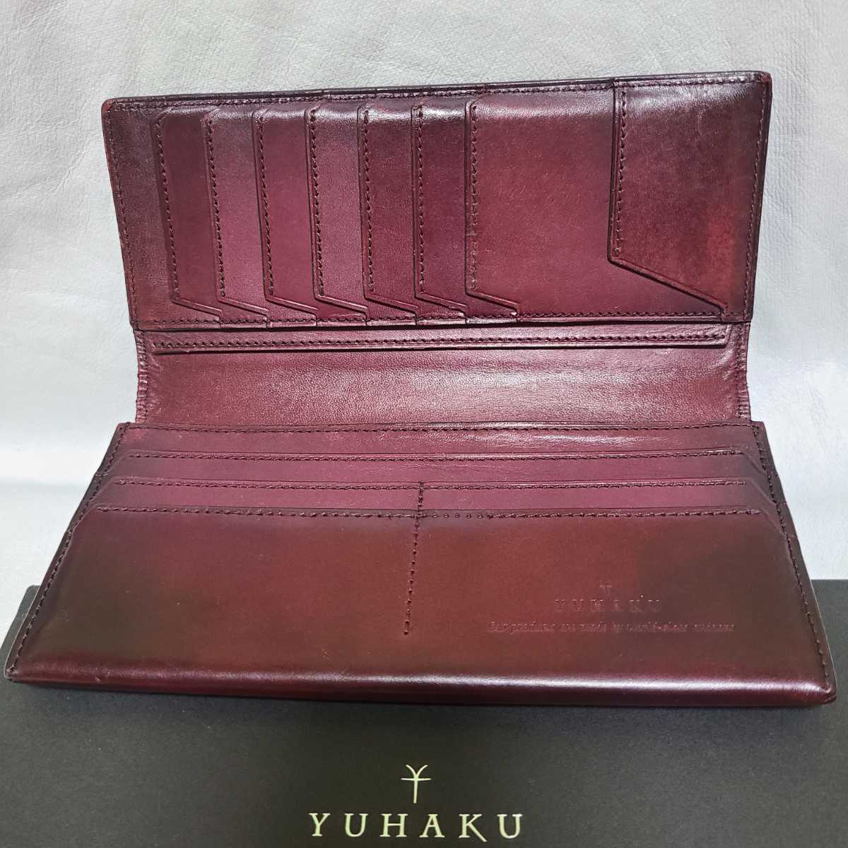 Yahoo!オークション - yuhaku ユハク 長財布 札入れ YAC112 コードバン