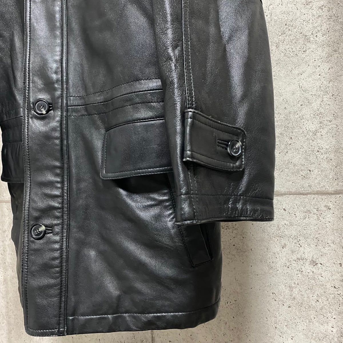 VINTAGE 1980's〜90's ヴィンテージ オーバーサイズ レザー コート