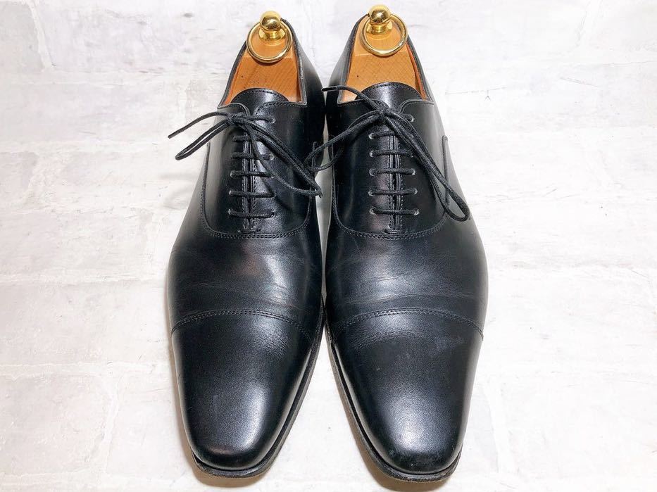 イタリア製【美品】Santoni サントーニ 高級 ストレートチップ