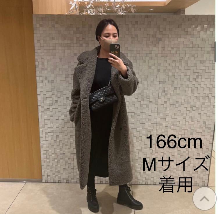 Yahoo!オークション - 今期完売 ZARA ダブルブレストフェイクボアコー
