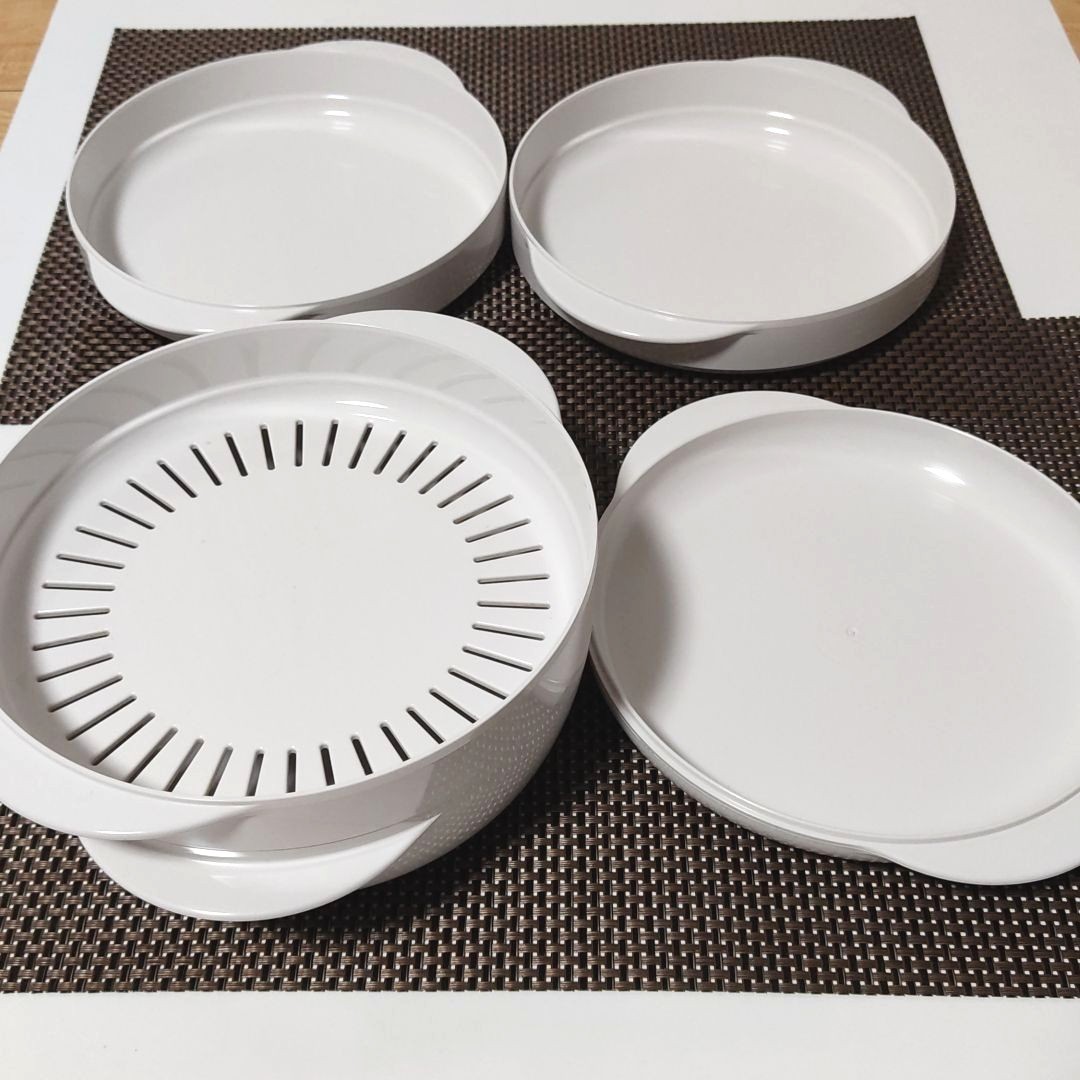 タッパーウェア ウェーブ2000 電子レンジ 耐熱 Tupperware 保存容器 丸
