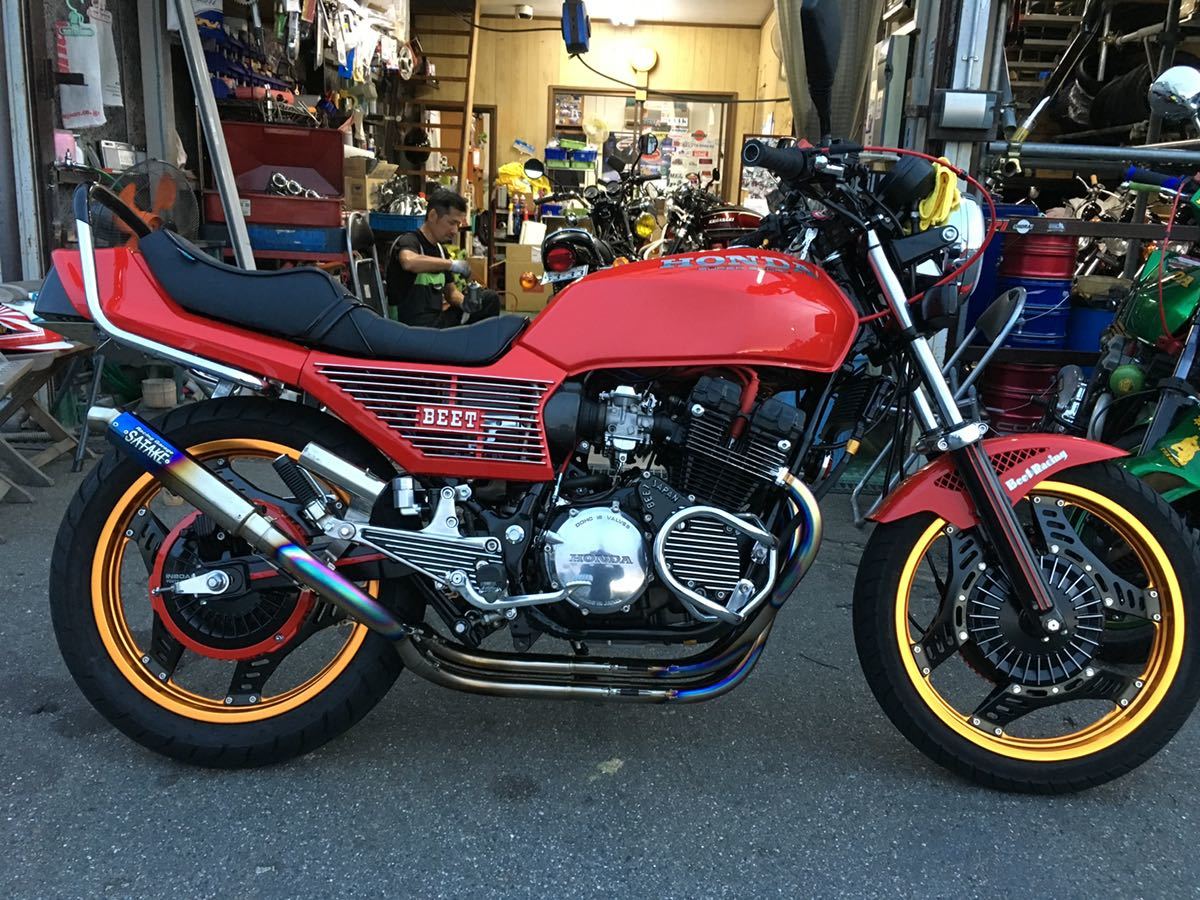Yahoo!オークション - cbx400f サタケチタンマフラー48.6パイ 希少