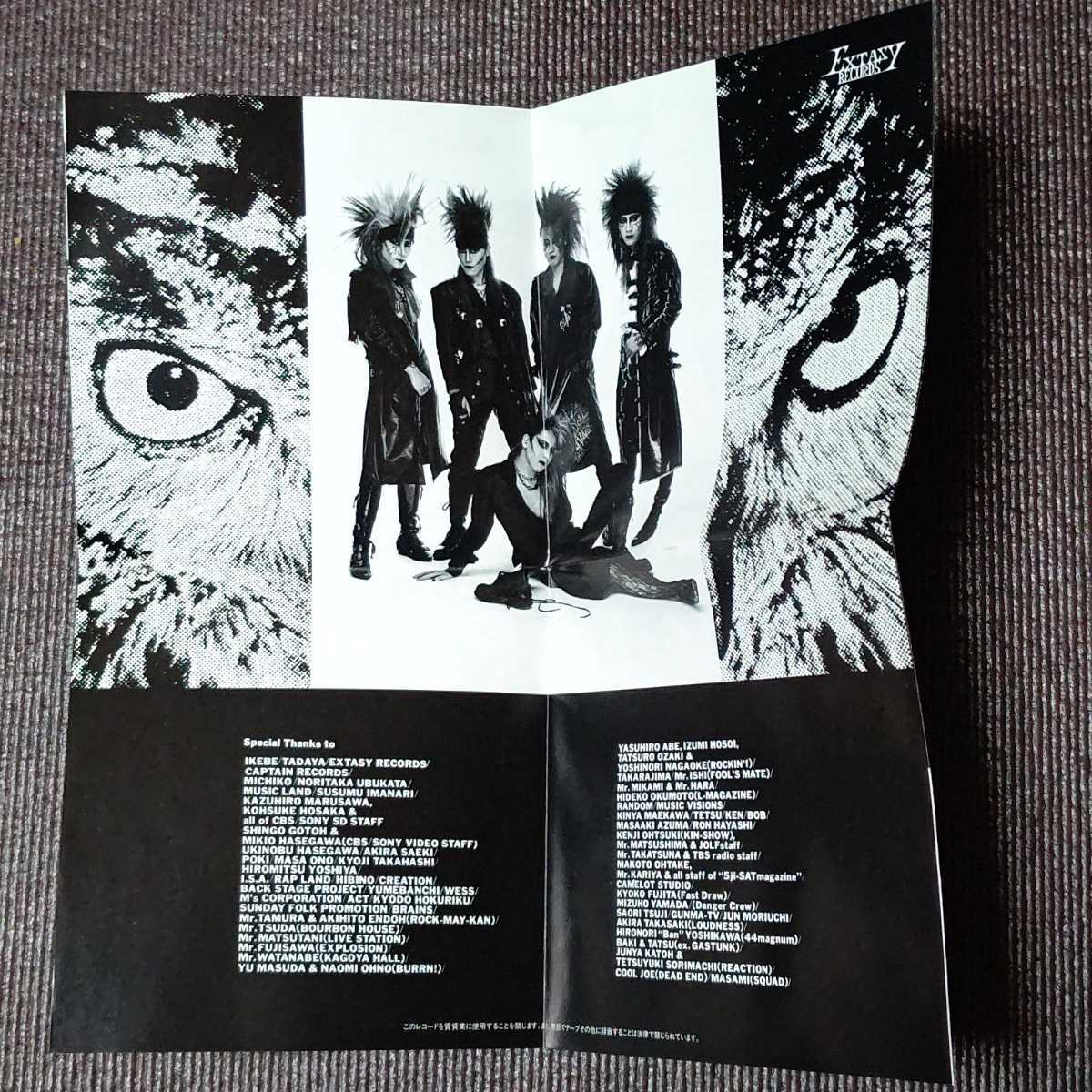 X - VANISHING VISION 赤帯盤 帯付き 帯 盤面 ジャケット ライナー