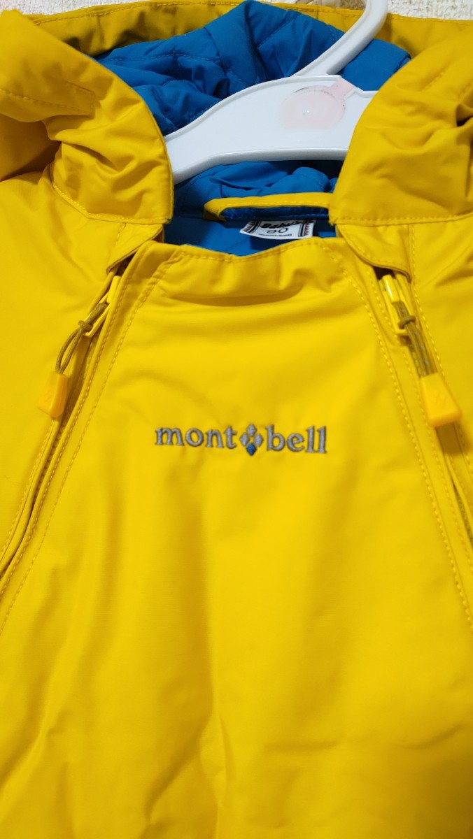 美品 パウダー ベビーカバーオール mont-bell モンベル スノーウェア