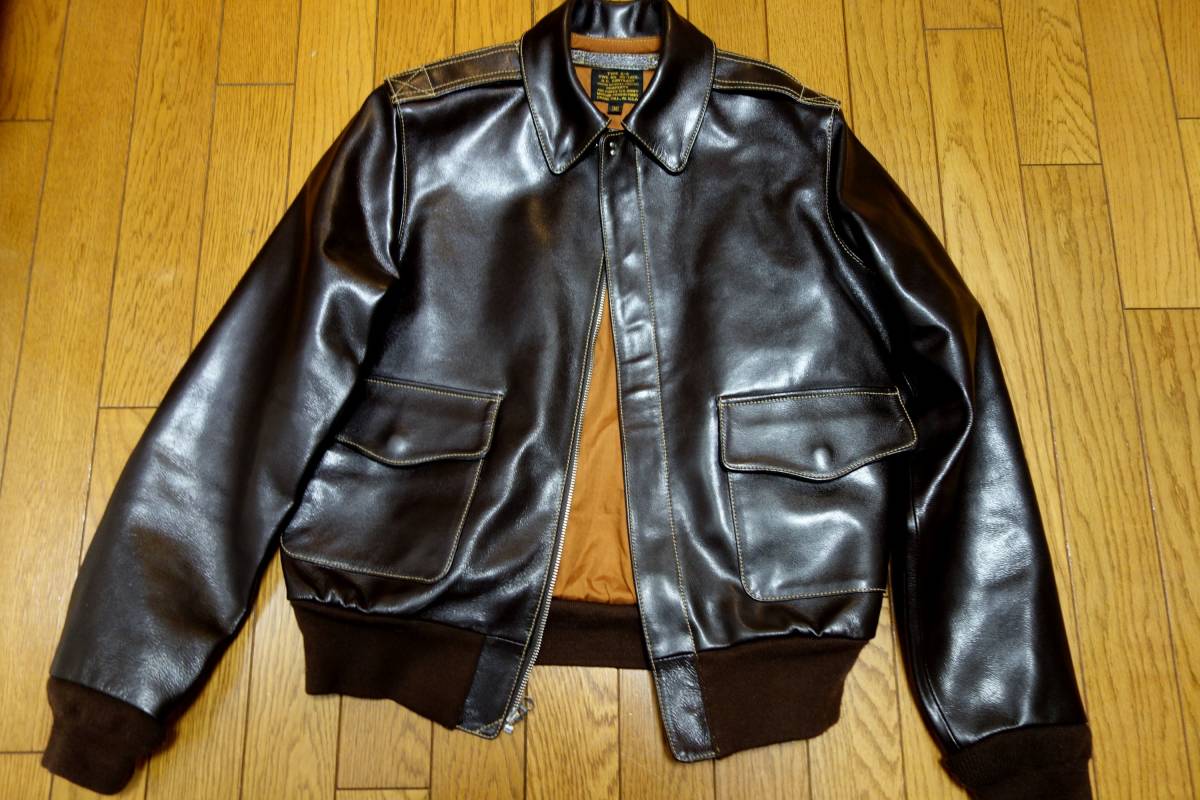 Yahoo!オークション - 中田商店 MORGAN A2ジャケット 牛革 サイズ36 M