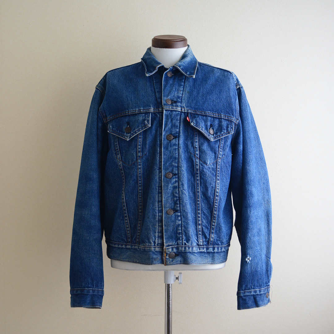 70s Levi's 70505-0317 裏ブランケット付き デニムジャケット 実寸42