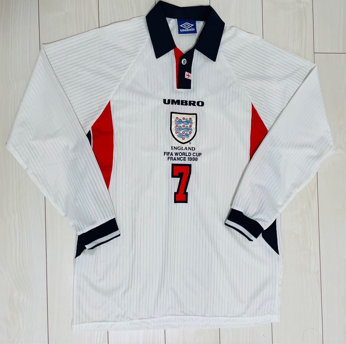 ベッカム ユニフォーム長袖 イングランド代表1998年フランスW杯｜Yahoo