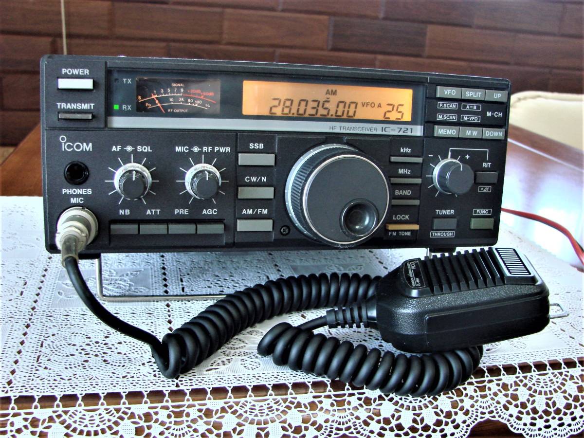 Yahoo!オークション - ICOM IC-721 HF TRANSCEIVER ジャンク扱