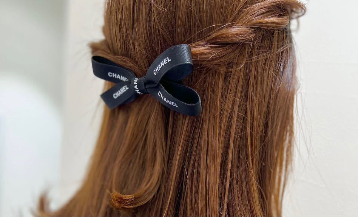 新品未使用】海外ノベルティ リボンヘアクリップ 可愛い お嬢様 韓国