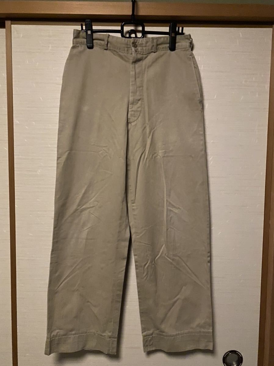 Yahoo!オークション - 超希少 ボタンフライ 50s USMC チノトラウザー