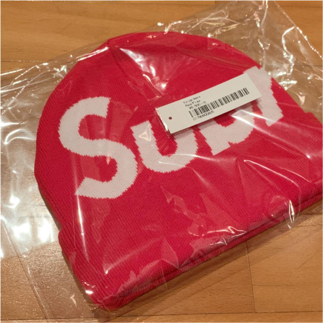 Supreme Big Logo Beanie Red 19aw 赤 シュプリーム ビッグ ロゴ