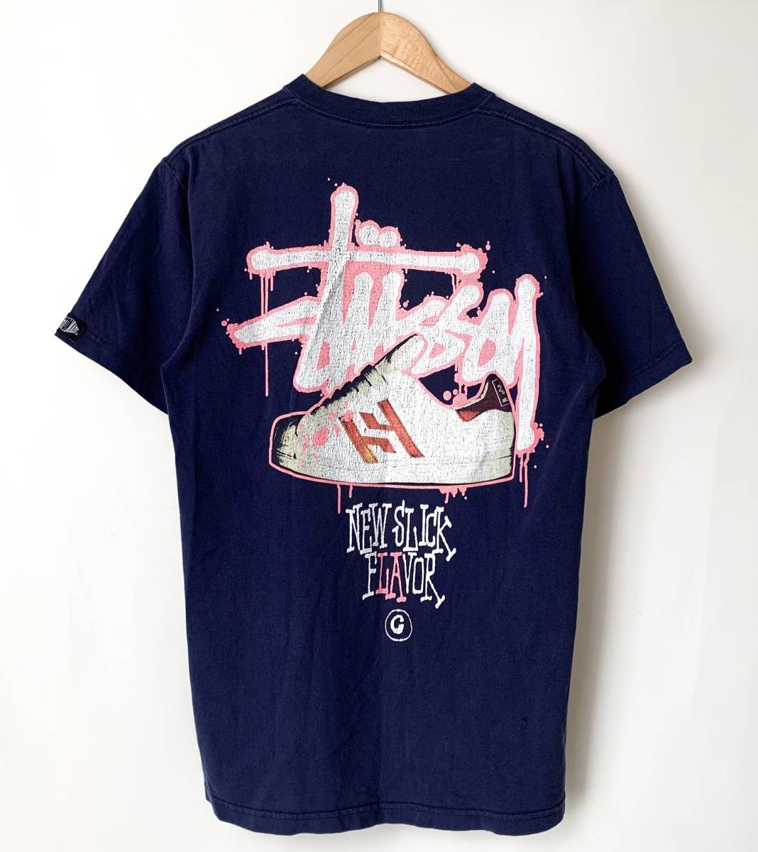90s USA製 紺タグ 正規品 OLD STUSSY CUSTOMADE NEW SLICK FLAVOR