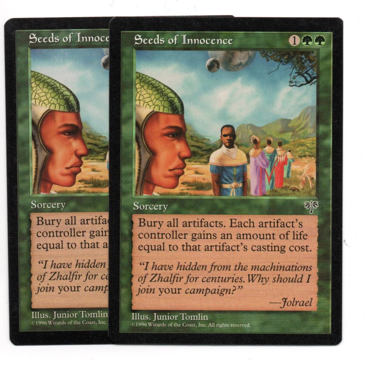 MTG □緑⁄英語版⁄テンペスト[TMP]□ 《大地の知識⁄Earthcraft》