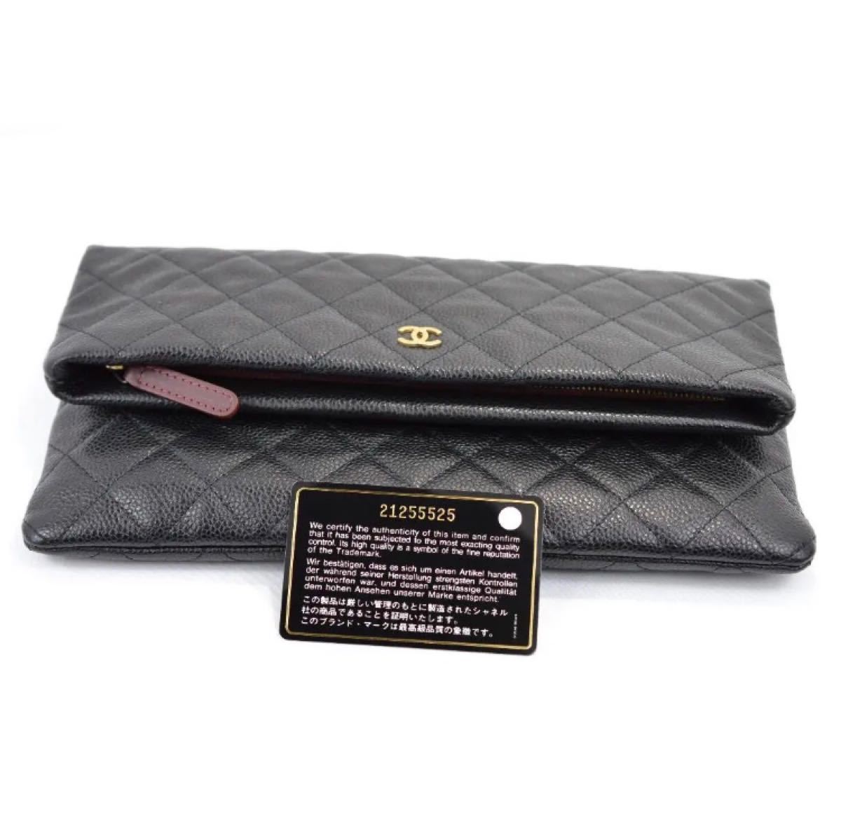未使用品】CHANEL シャネル マトラッセ ココマーク クラッチバッグ