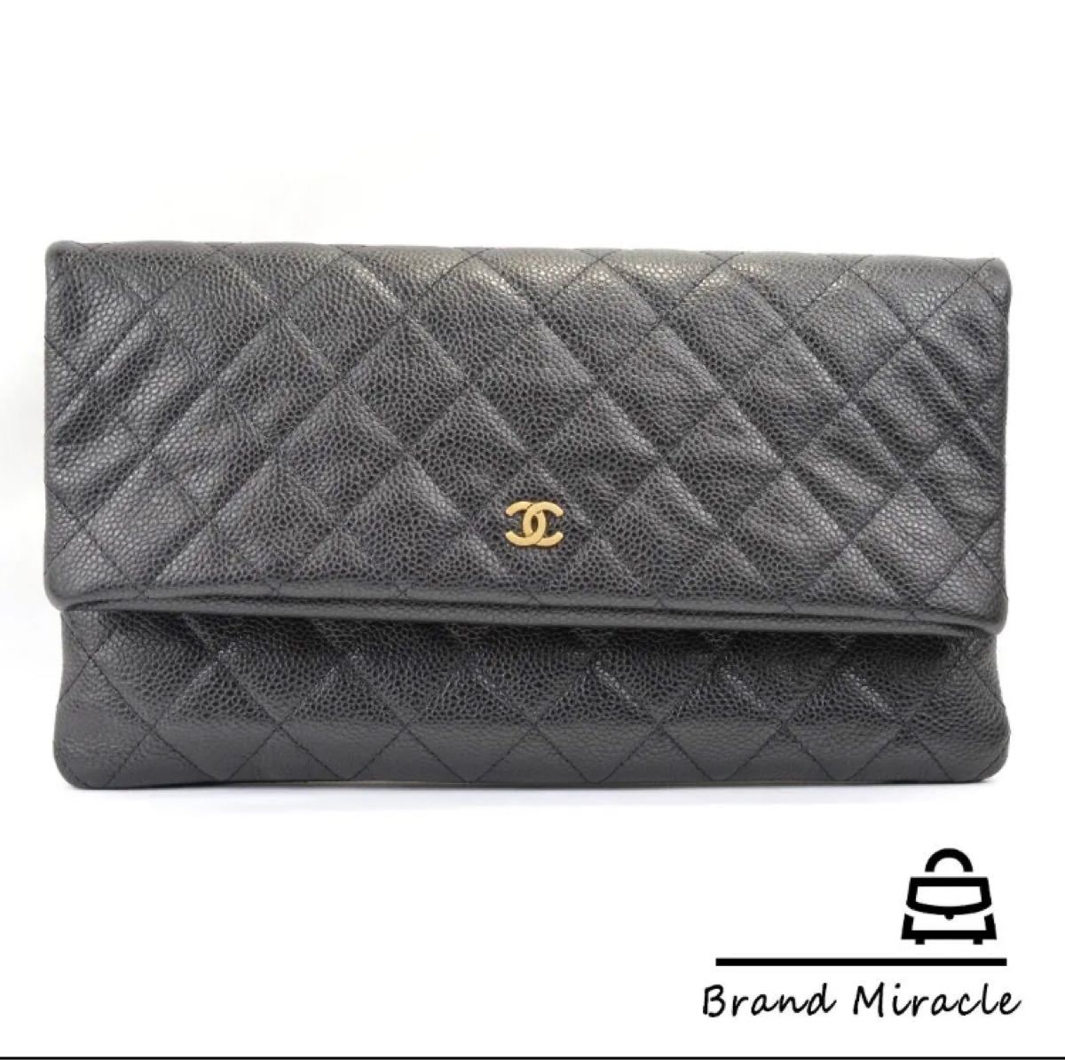 未使用品】CHANEL シャネル マトラッセ ココマーク クラッチバッグ