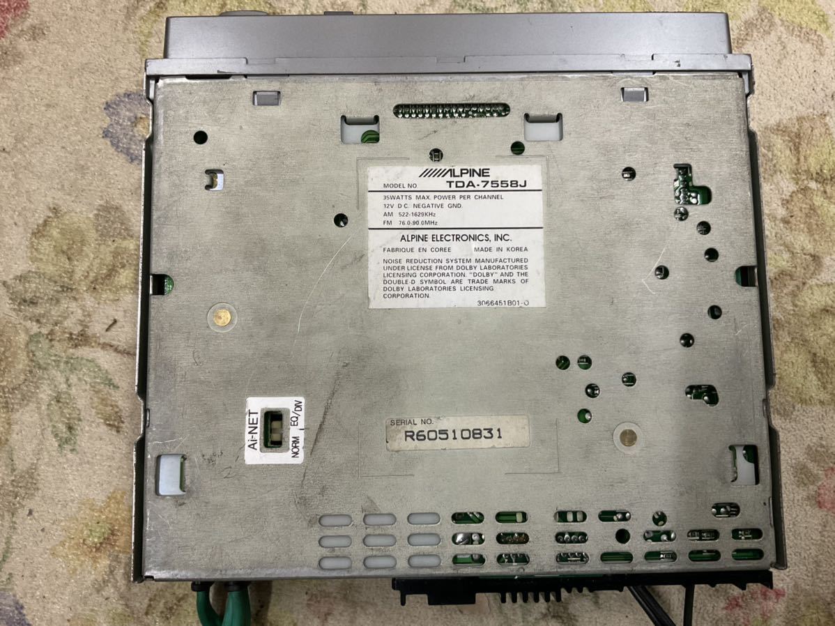 Yahoo!オークション - アルパイン カセットデッキ TDA-7558J 中古品 当
