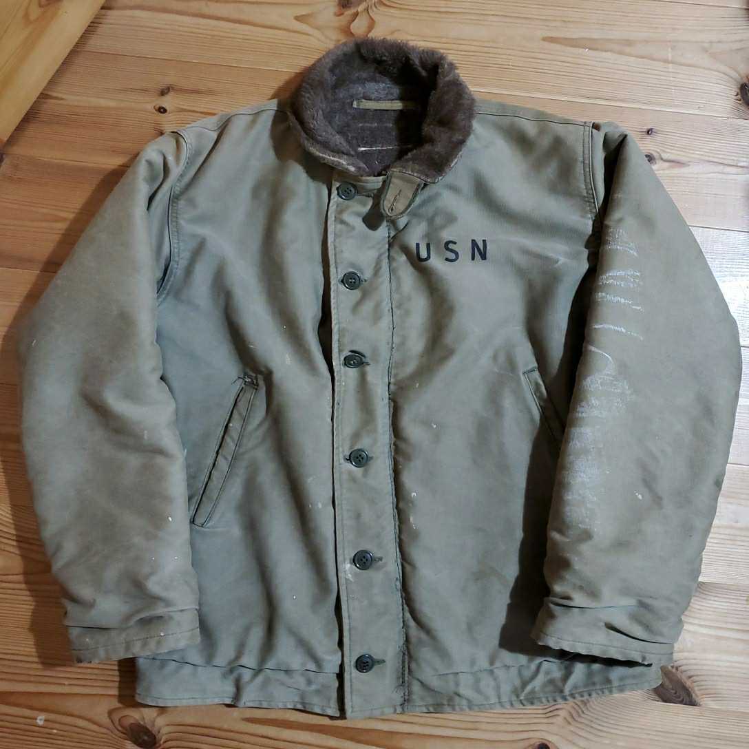 Yahoo!オークション - ビンテージ N-1 デッキジャケット 40s 50s vinta