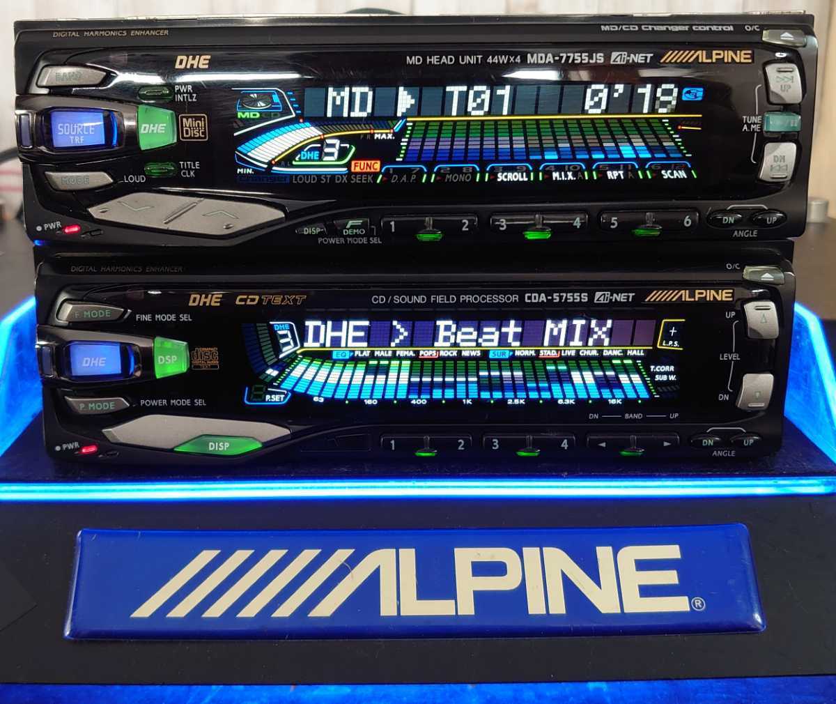 Yahoo!オークション - アルパイン CD MD DSP MDA-7755JS CDA-5755S サ